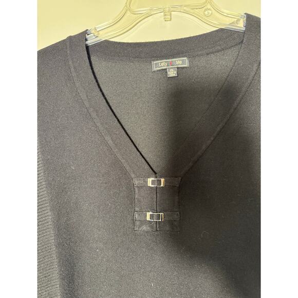 Lety & Me StitchFix Black Sweater Size 2X - Picture 2 of 4